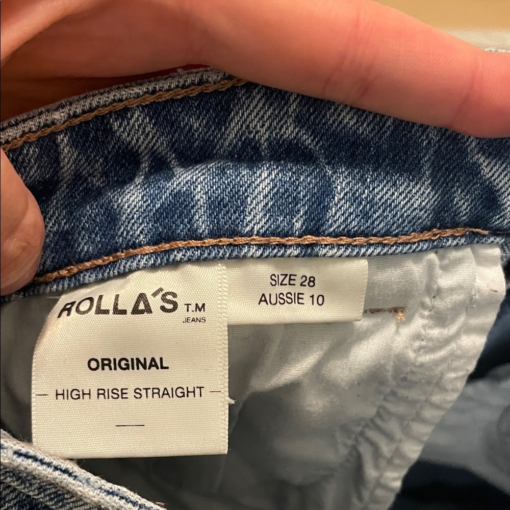 ROLLA'S High Rise Light Blue Jeans - Picture 4 of 5